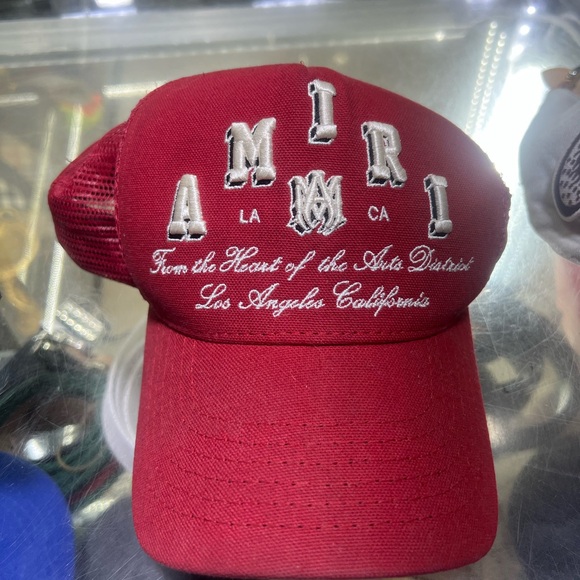 AMIRI Burgundy Mesh Cap